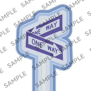 NYC One Way Straßenschild Pop Art PNG - Urbanes Grafikdesign für digitale Kunst & DIY-Projekte
