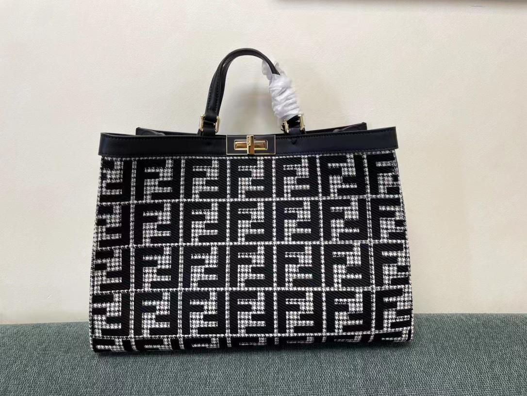 Fendi Black and White Tote Bag Etsy UK