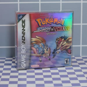 Pokémon Sword & Shield Ultimate GBA – niestandardowy kartridż + pudełko kolekcjonerskie (bez RTC)