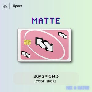UNO Kaartspel Omgekeerde Creditcard Cover Pastelroze