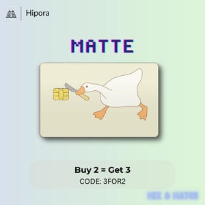 Carte de crédit Skin Goose With Knife Meme