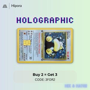 Skinsticker voor creditcard en bankpas met holografisch effect van Snorlax