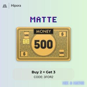 Creditcard Bordspel Geld Bill 500 Skin Cover