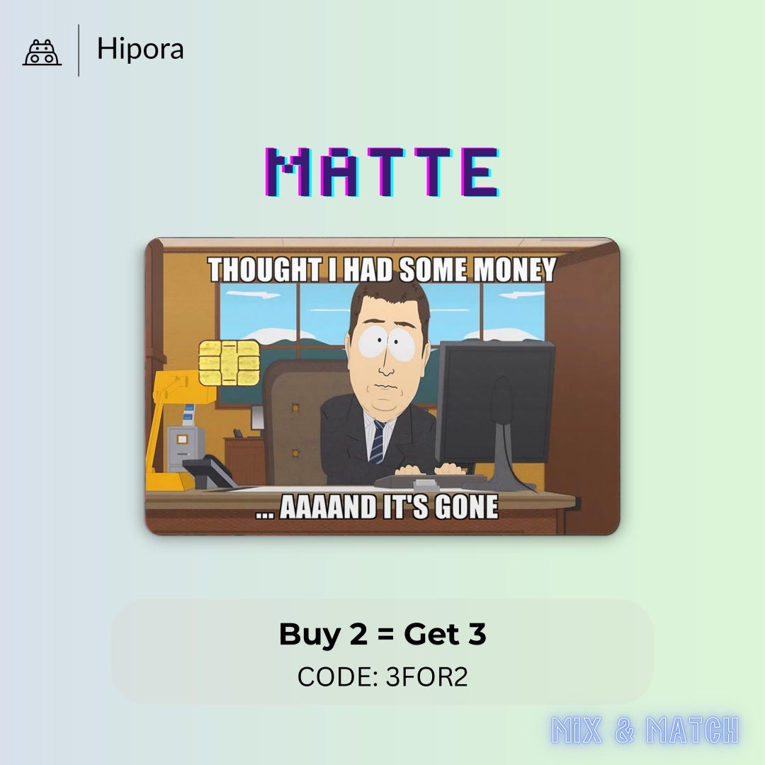 And It's Gone Meme Credit Card Skin - Etsy