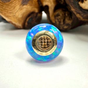 Australian White Opal: Bead for Bracelet Sterling Silver Charm 925 Bead image 11