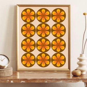 Arte de pared de los años 70, descarga digital, imprimible, decoración del hogar de los años 70, arte de pared retro, descarga instantánea, década de 1970, póster de los años 70