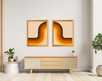 70s poster, 70s wall art, digital download, midcentury modern wall art, 70s decor, retro print, retro wall art, retro wave, 1970s decor