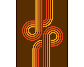 70er Jahre Poster, Retro Poster, 70er Sonnenuntergang, 70er Jahre Sonnenuntergang, 1970er Jahre Wohndekor, Retro Wohndekor, Retro Wandkunst, 70er Welle, 70er Print