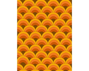 Impresión de los años 70, póster de los años 70, estilo moderno de mediados de siglo, impresión retro, arte mural retro, arte mural de los años 70, decoración del hogar de los años 70