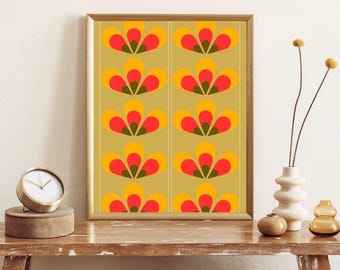 Impresión de los años 70, descarga digital, decoración de los años 70, arte de pared de los años 70, arte de pared retro, póster de los años 70, decoración retro, decoración del hogar de los años 70, diseño de los años 70