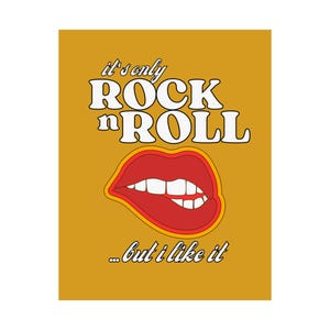 70s poster, retro poster, 70s wall art, 1970s, 70s home decor, retro home decor, retro wall art, rock n roll, 70s print