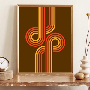 70s printable, retro wall art, 70s wall art, 70s poster, digital download, midcentury modern art, 1970s, 70s decor, retro print, 70s design