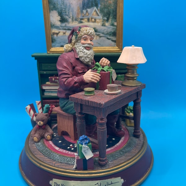 Thomas Kinkade illumine les Fêtes « L'espoir de Noël » Bradford Exchange Sculpture illuminée