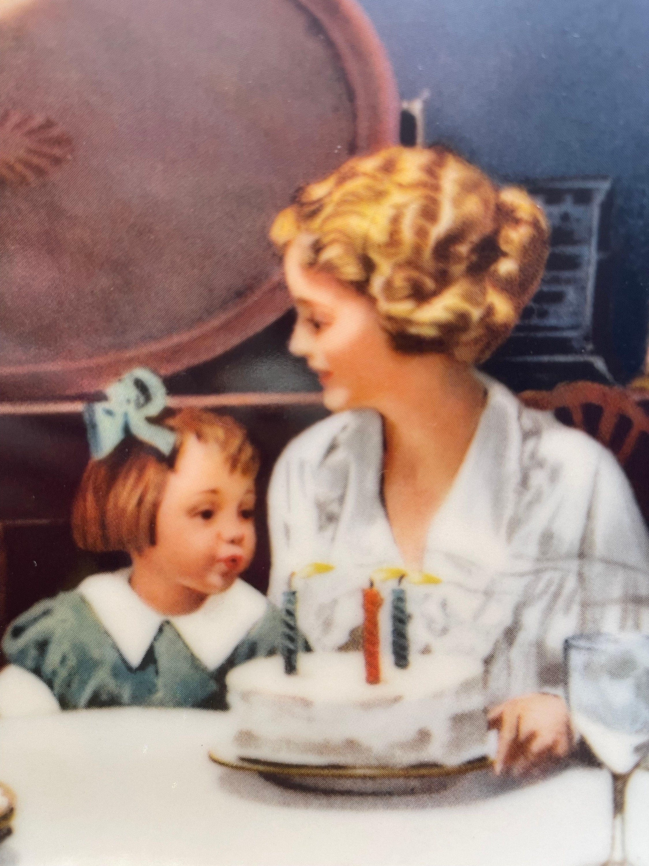 Norman Rockwell “the Birthday Wish.” Knowle’s Light Campaign Porcelain