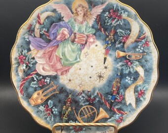 Lena Liu “Jubilee “ plate.  1996 Holiday Angels Bradford Exchange collector&#39;s plate.