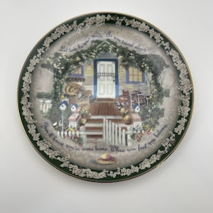Glenna Kurz &quot;Let Love Be Your Guide&quot; Prato de colecionador de porcelana de edição limitada