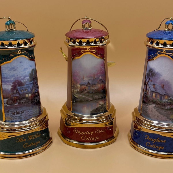 Thomas Kinkade Seaside Reflections Heirloom Classic porcelain Ornament Collection