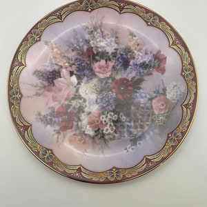 Lena Liu porcelain “Winged Wonders “ plate.  1994 Bradford Exchange Flower Fairies collection.