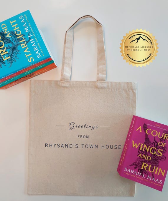 ACOTAR RHYSAND'S TOWNHOUSE Tote | Sarah J. Maas Fan | Gift for Book Lover | Feyre and Rhysand Merch | Bookish Bag | Ideal for Fantasy Reader