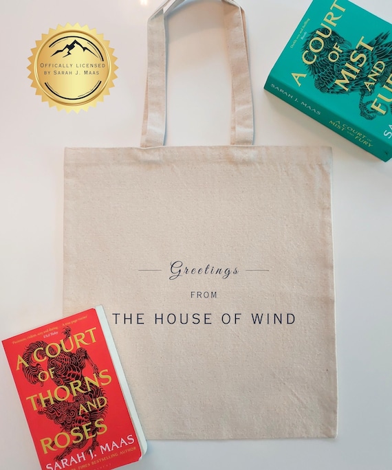 ACOTAR HOUSE of WIND Tote Bag | Sarah J. Maas Fans | Gift for Book Lovers | Feyre and Rhysand Merch | Bookish Bag | Ideal for Fantasy Reader
