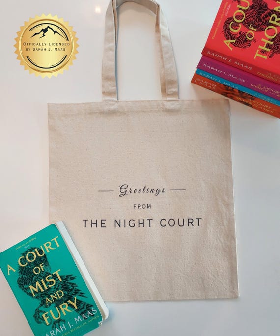 ACOTAR NIGHT COURT Tote Bag | Sarah J. Maas Fans | Gift for Book Lovers | Feyre and Rhysand Merch | Bookish Bag | Ideal for Fantasy Readers
