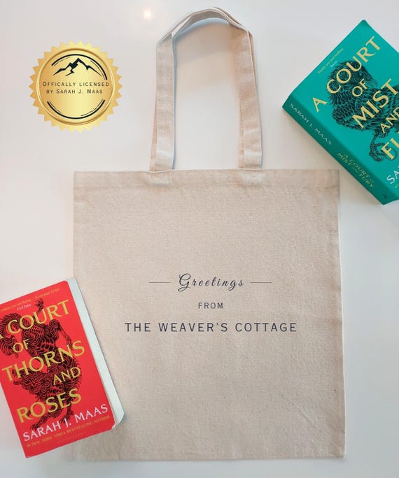 ACOTAR WEAVER'S COTTAGE Tote | Sarah J. Maas Fans | Gift for Book Lovers | Feyre and Rhysand Merch | Bookish Bag | Ideal for Fantasy Readers
