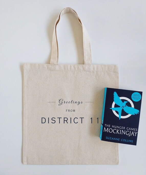 The Hunger Games DISTRICT 11 Tote | Perfect Gift for Peeta Mellark and Katniss Everdeen Fans | Mockingjay Merch | Fantasy Reader Bookish Bag
