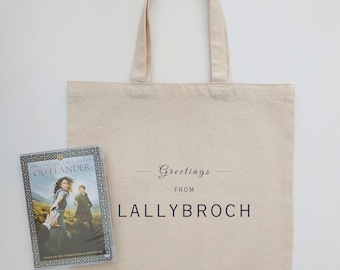 Outlander LALLYBROCH Tote Bag | Jamie Fraser Gifts | Sassenach Clan Fraser Merch | Scottish Souvenir Gift | Fans of Diana Gabaldon Books