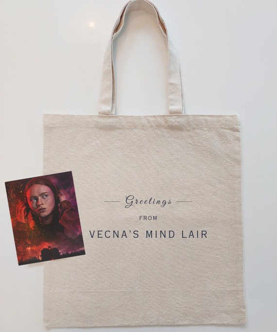 Stranger Things VECNA'S MIND LAIR Tote | 80s Retro Nostalgia Gift | Steve Harrington Merch | Halloween Bag | Netflix Merchandise | Hawkins