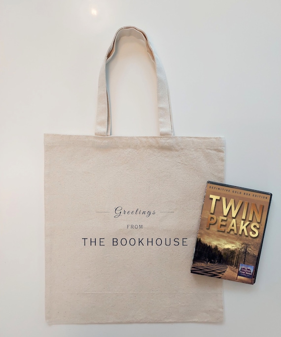 Twin Peaks THE BOOKHOUSE Tote | David Lynch Gift | Twin Peaks Merch | Laura Palmer Bag | Dale Cooper Fan Gift | 90s Nostalgia |Halloween Bag