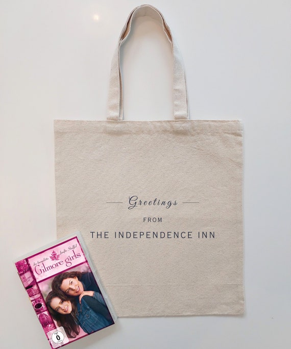 Gilmore Girls INDEPENDENCE INN Tote | Ideal Gift for Stars Hollow Souvenir | Fans of Rory Lorelai & Emily Gilmore | Cozy Fall Aesthetic Bag