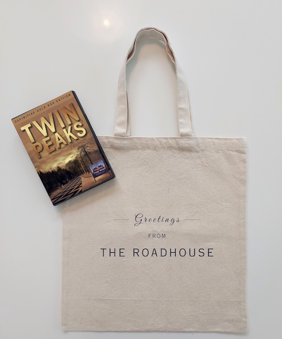 Twin Peaks THE ROADHOUSE Tote | David Lynch Gift | Twin Peaks Merch | Laura Palmer Bag | Dale Cooper Fan Gift | 90s Nostalgia |Halloween Bag