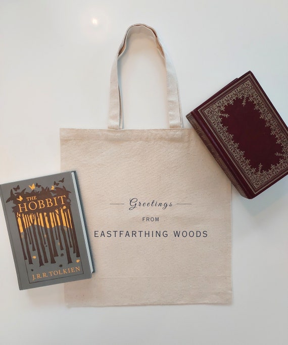 The Hobbit EASTFARTHING WOODS Tote | Perfect Gift for Tolkien Fans | LOTR Merch | Middle Earth Bag for Fantasy Book Readers | Cozy Aesthetic