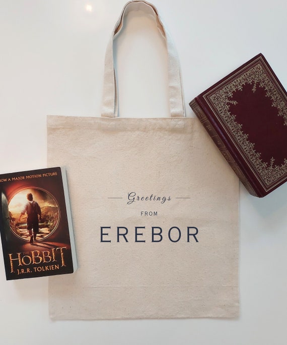 The Hobbit EREBOR Tote | Perfect Gift for Tolkien Fan | LOTR Merch | Middle Earth Bag for Fantasy Book Readers | Lord of the Rings Aesthetic