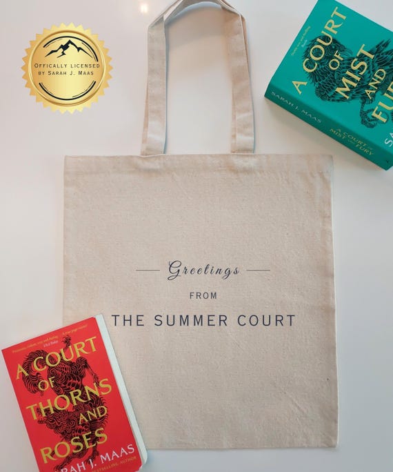 ACOTAR SUMMER COURT Tote Bag | Sarah J. Maas Fans | Gift for Book Lovers | Feyre and Rhysand Merch | Bookish Bag | Ideal for Fantasy Readers