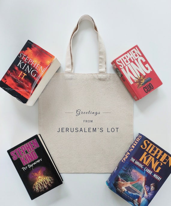 Stephen King JERUSALEM'S LOT Tote | Stephen King Gift | Stanley Kubrick The Shining Merch | Halloween Bag | Horror Movie Gift | Bookish Bag