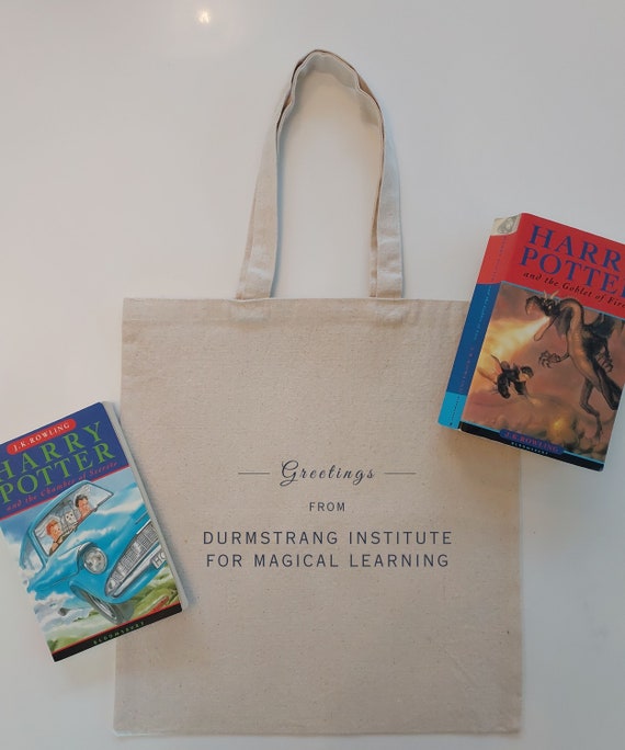 Harry Potter DURMSTRANG Tote Bag | Ideal Bookish Hogwarts Gift for JK Rowling Fans | Gryffindor Hufflepuff Ravenclaw Slytherin Merch