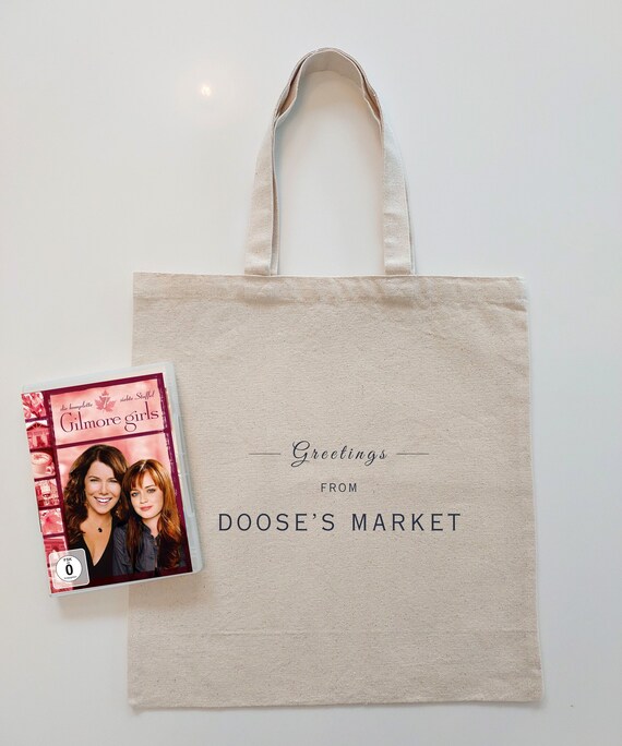 Gilmore Girls DOOSE'S MARKET Tote | Ideal Gift for Stars Hollow Souvenir | Fans of Rory Lorelai & Emily Gilmore | Cozy Fall Aesthetic Bag