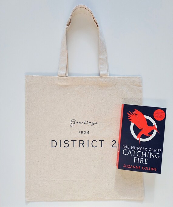 The Hunger Games DISTRICT 2 Tote | Perfect Gift for Peeta Mellark and Katniss Everdeen Fans | Mockingjay Merch | Fantasy Reader Bookish Bag