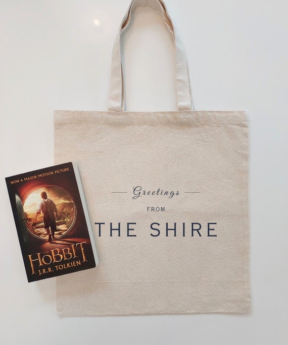 Lord of the Rings THE SHIRE Tote | Perfect Gift for Tolkien Fan | LOTR Merch | Middle Earth Bag for Fantasy Book Reader | Hobbit Aesthetic