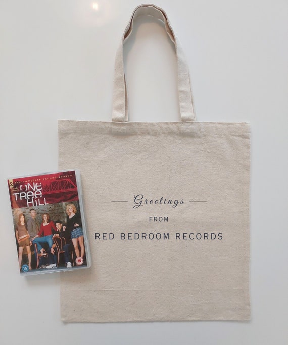 One Tree Hill RED BEDROOM RECORDS Tote Bag | oth Gift for Fans of Lucas Scott, Peyton Sawyer, Nathan Scott & Brooke Davis | Ravens Merch
