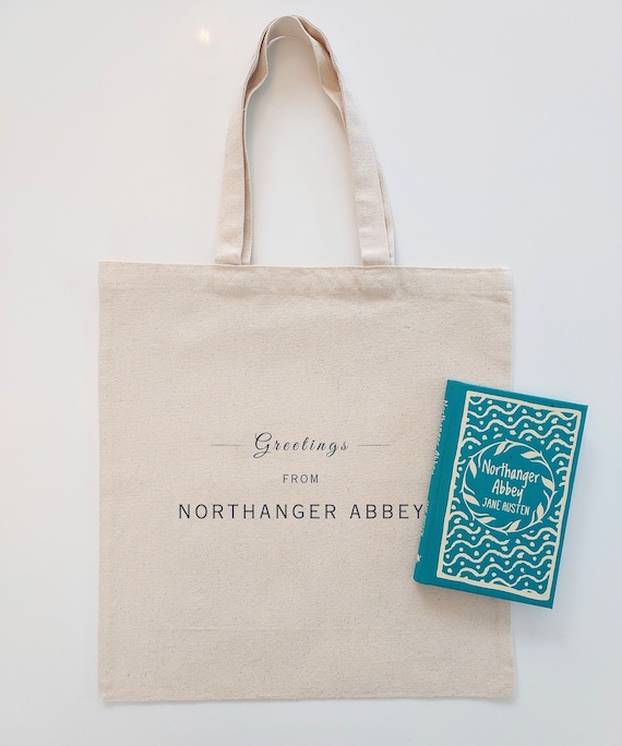 Jane Austen NORTHANGER ABBEY Tote | Literary Gift for Bookworms | Ideal for Romance Readers | Regency Era Gift | Classic Lit Bookish Merch
