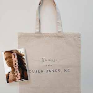 OUTER BANKS Tote | OBX Pogues Life Merch | North Carolina Gift | Perfect Beach Bag for John B and Sarah Fan | Chase Stokes Art | Poguelandia