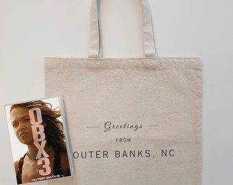 OUTER BANKS Tote | OBX Pogues Life Merch | North Carolina Gift | Perfect Beach Bag for John B and Sarah Fan | Chase Stokes Art | Poguelandia