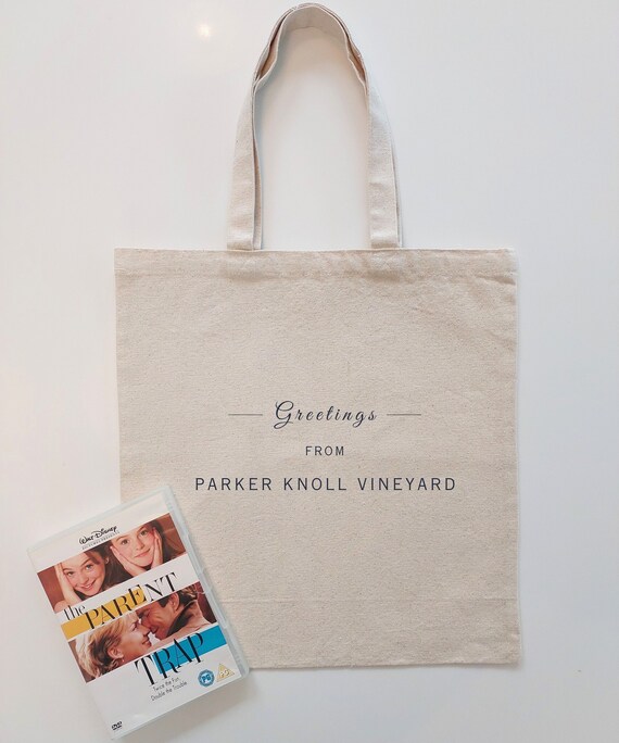 Parent Trap PARKER KNOLL VINEYARD Tote | Nancy Meyers Aesthetic Accessory | Lindsay Lohan Gift | Parent Trap Bachelorette Party Bridal Gift