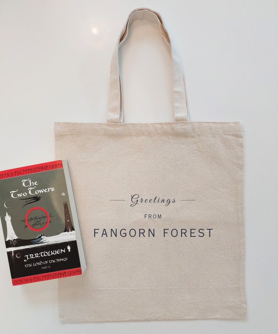 Lord of the Rings FANGORN FOREST Tote | Perfect Gift for Tolkien Fan | LOTR Merch | Middle Earth Bag for Fantasy Readers | Hobbit Aesthetic
