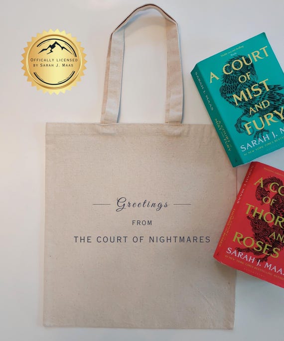 ACOTAR COURT of NIGHTMARES Tote | Sarah J. Maas Fan | Gift for Book Lover | Feyre and Rhysand Merch | Bookish Bag | Ideal for Fantasy Reader
