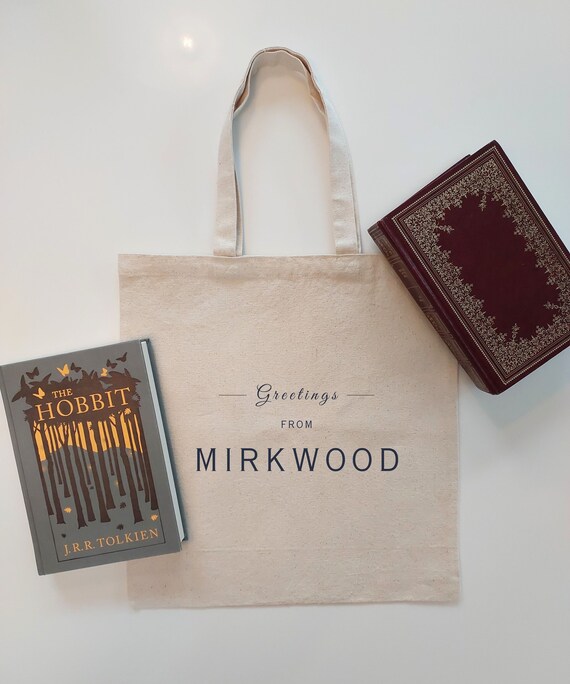 The Hobbit MIRKWOOD Tote | Perfect Gift for Tolkien Fan | LOTR Merch | Middle Earth Bag for Fantasy Book Readers | Lord of Rings Aesthetic