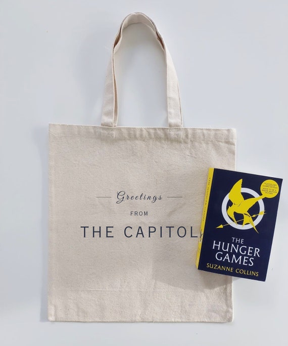 The Hunger Games THE CAPITOL Tote | Perfect Gift for Peeta Mellark and Katniss Everdeen Fans | Mockingjay Merch | Fantasy Reader Bookish Bag