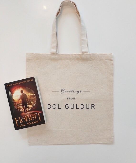 The Hobbit DOL GULDUR Tote | Perfect Gift for Tolkien Fans | LOTR Merch | Middle Earth Bag for Fantasy Book Readers | Hobbit Cozy Aesthetic